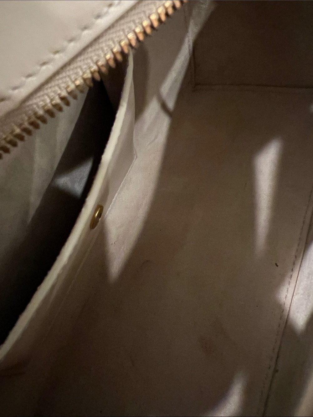 Loro Piana Cream Leather Crossbody with Gold-Tone Accent - Picture 8 of 10